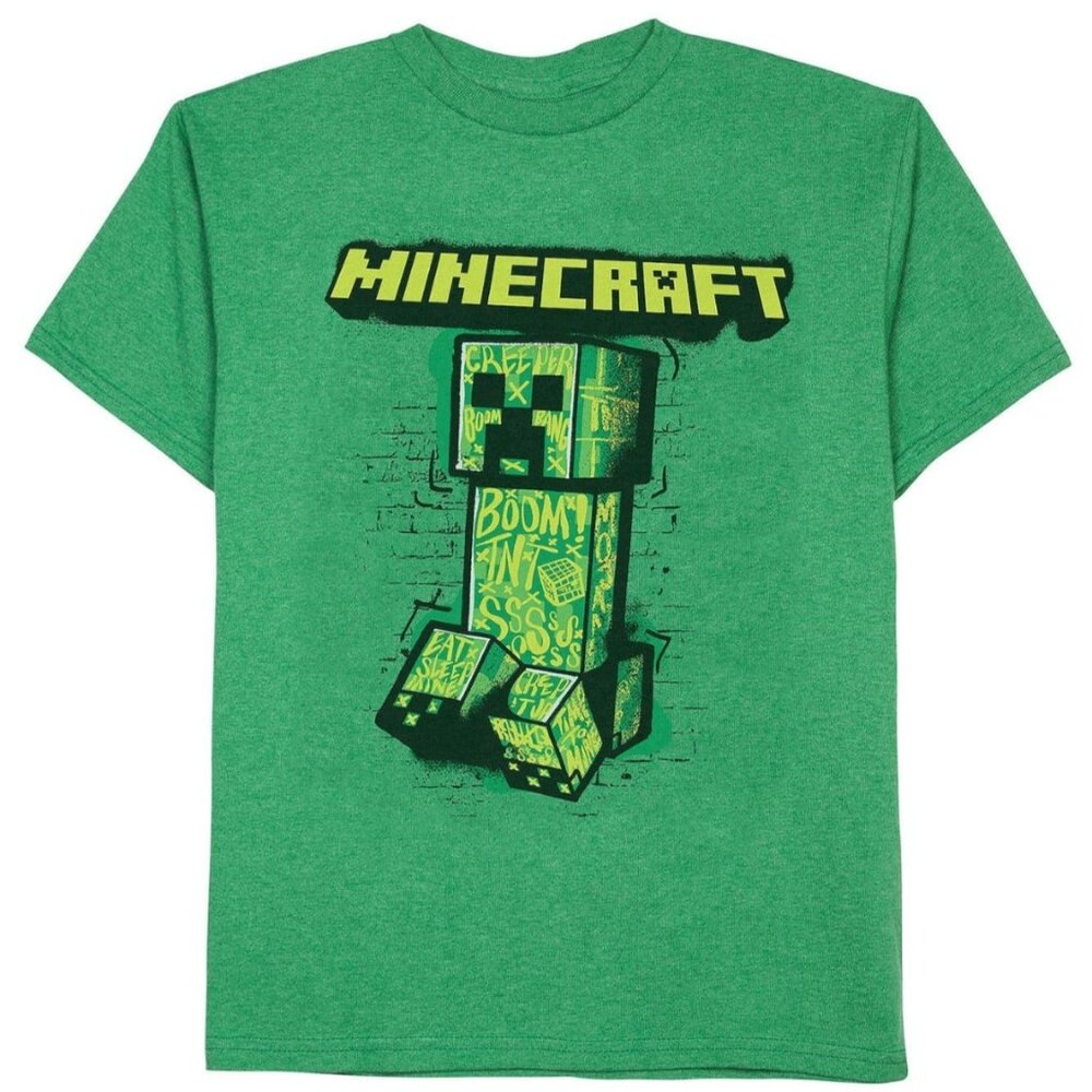 Boys Minecraft Creeper Graphic Tee by Jumping Beans Size 5 New with Tags